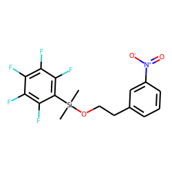 2-(3-Nitrophenyl)ethanol, dimethylpentafluorophenylsilyl ether