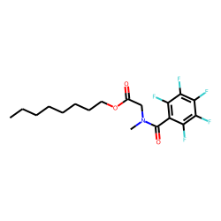 Sarcosine, n-pentafluorobenzoyl-, octyl ester