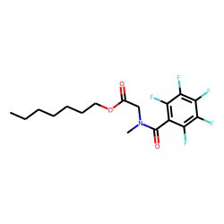 Sarcosine, n-pentafluorobenzoyl-, heptyl ester