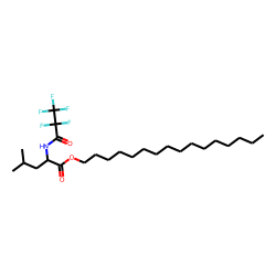 l-Leucine, n-pentafluoropropionyl-, hexadecyl ester