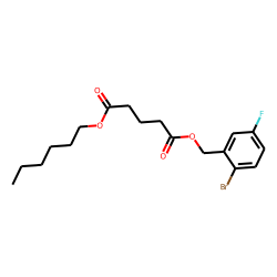 Glutaric acid, 2-bromo-5-fluorobenzyl hexyl ester