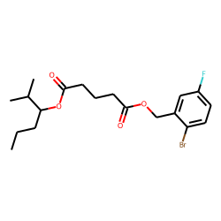 Glutaric acid, 2-bromo-5-fluorobenzyl 2-methylhex-3-yl ester