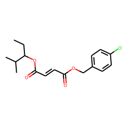 Fumaric acid, 4-chlorobenzyl 2-methylpent-3-yl ester