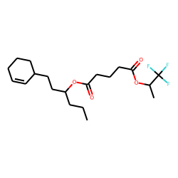 Glutaric acid, 1-(cyclohex-2-enyl)hex-3-yl 1,1,1-trifluoroprop-2-yl ester