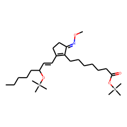Prosta-8(12),13-dien-1-oic acid, 9-(methoxyimino)-15-[(trimethylsilyl)oxy]-, trimethylsilyl ester