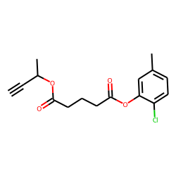 Glutaric acid, but-3-yn-2-yl 2-chloro-5-methylphenyl ester