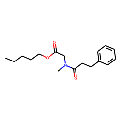 Sarcosine, N-(3-phenylpropionyl)-, pentyl ester