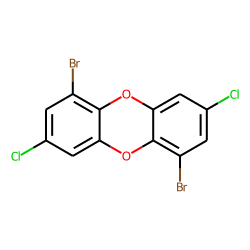 Dibenzodioxin, 1,6-dibromo-, 3,8-dichloro-