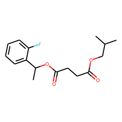 Succinic acid, 1-(2-fluorophenyl)ethyl isobutyl ester