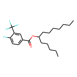 4-Fluoro-3-trifluoromethylbenzoic acid, 6-tridecyl ester