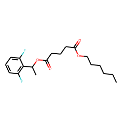 Glutaric acid, 1-(2,6-difluorophenyl)ethyl hexyl ester