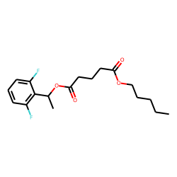 Glutaric acid, 1-(2,6-difluorophenyl)ethyl pentyl ester
