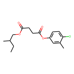Succinic acid, 4-chloro-3-methylphenyl 2-methylbutyl ester