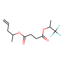 Succinic acid, 1,1,1-trifluoroprop-2-yl pent-4-en-2-yl ester