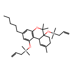 1-Tetrahydrocannabinol, 6«alpha»-hydroxy, allyl-DMS