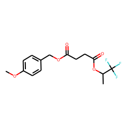 Succinic acid, 1,1,1-trifluoroprop-2-yl 4-methoxybenzyl ester