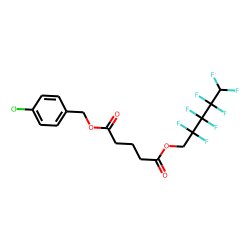 Glutaric acid, 2,2,3,3,4,4,5,5-octafluoropentyl 4-chlorobenzyl ester