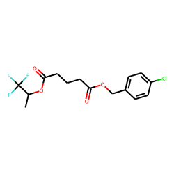 Glutaric acid, 1,1,1-trifluoroprop-2-yl 4-chlorobenzyl ester