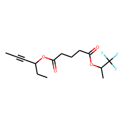 Glutaric acid, hex-4-yn-3-yl 1,1,1-trifluoroprop-2-yl ester