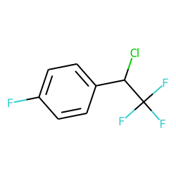 Benzene, 1-fluoro-4-(1-chloro-2,2,2-trifluoroethyl)