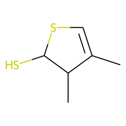 Thiophene, 2,3-dihydro-2-mercapto-3,4-dimethyl, syn-