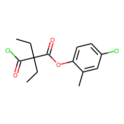 Diethylmalonic acid, monochloride, 4-chloro-2-methylphenyl ester