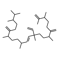 (7E)-2-(3,4-dimethylpentyl)-3,6,9,12,16,17-hexamethyl-13-methylene-9-vinyl-1,7,17-octadecatriene