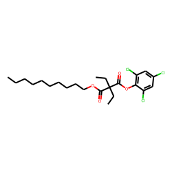 Diethylmalonic acid, decyl 2,4,6-trichlorophenyl ester