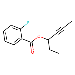 2-Fluorobenzoic acid, hex-4-yn-3-yl ester