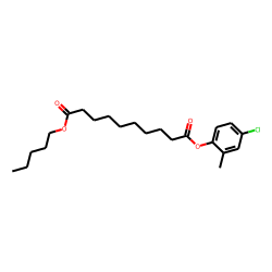 Sebacic acid, 4-chloro-2-methylphenyl pentyl ester