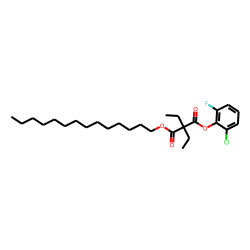 Diethylmalonic acid, 2-chloro-6-fluorophenyl tetradecyl ester