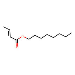Crotonic acid, octyl ester, trans-