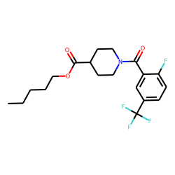 Isonipecotic acid, N-(2-fluoro-5-trifluoromethylbenzoyl)-, pentyl ester
