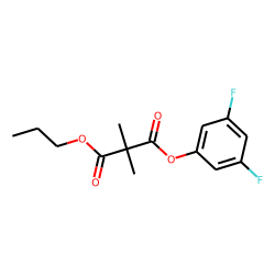 Dimethylmalonic acid, 3,5-difluorophenyl propyl ester