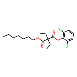Diethylmalonic acid, 2,6-dichlorophenyl heptyl ester
