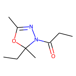 5-Ethyl-2,5-dimethyl-4-propionyl-1,3,4-oxadiazoline