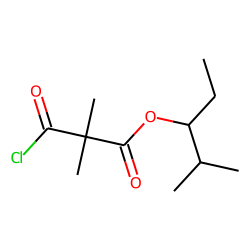 Dimethylmalonic acid, monochloride, 2-methylpent-3-yl ester