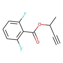 2,6-Difluorobenzoic acid, but-3-yn-2-yl ester