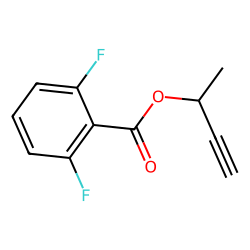 2,6-difluorobenzoic acid, but-3-yn-2-yl ester