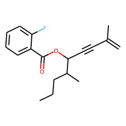 2-Fluorobenzoic acid, 2,6-dimethylnon-1-en-3-yn-5-yl ester