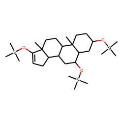 3«beta»,6«alpha»-Dihydroxy-5«alpha»-androstan-17-one, TMS