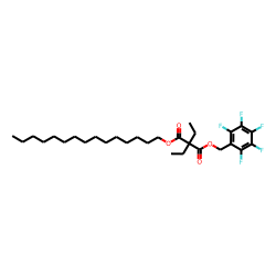 Diethylmalonic acid, pentadecyl pentafluorobenzyl ester