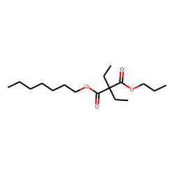 Diethylmalonic acid, heptyl propyl ester