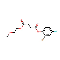 Succinic acid, 2-bromo-4-fluorophenyl 2-ethoxyethyl ester
