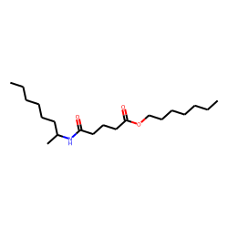 Glutaric acid, monoamide, N-(2-octyl)-, heptyl ester