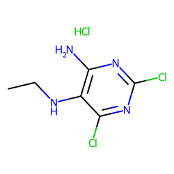 Pyrimidine, 4-amino-2,6-dichloro-5-(ethylamino)-, hydrochloride