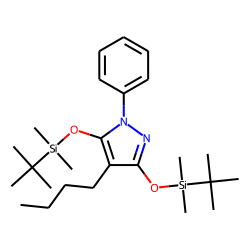 4-Butyl-1-phenyl-pyrazolidine-3,5-diol, O,O'-bis(tert-butyldimethylsilyl) ether