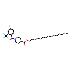 Isonipecotic acid, N-(4-fluoro-2-trifluoromethylbenzoyl)-, pentadecyl ester