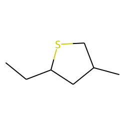 trans-2-ethyl-4-methyl-thiacyclopentane