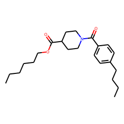 Isonipecotic acid, N-(4-butylbenzoyl)-, hexyl ester